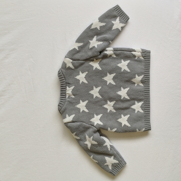 cherokee neutral star knit crewneck sweater 3 months baby unisex gender neutral - Picture 6 of 6